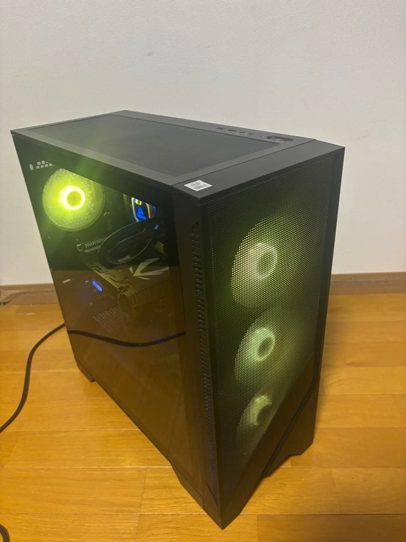週末値下げ！おまけ付！いろいろ光る！自作ゲーミングPC中古！i7 RTX2070