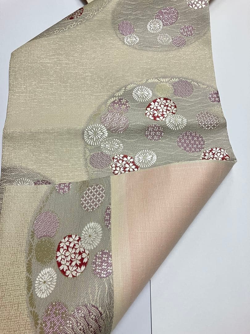 専用です　お仕立て上がり名古屋帯　新品未使用品　正絹　西陣織　No.340