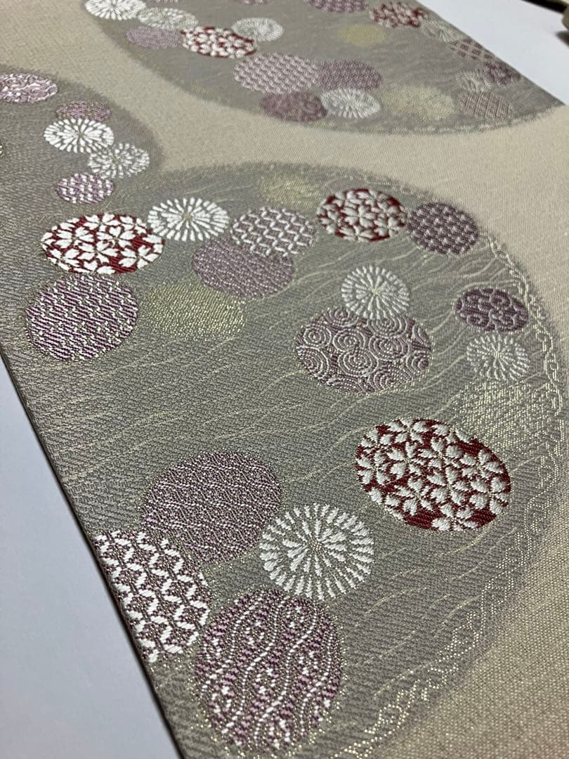 専用です　お仕立て上がり名古屋帯　新品未使用品　正絹　西陣織　No.340