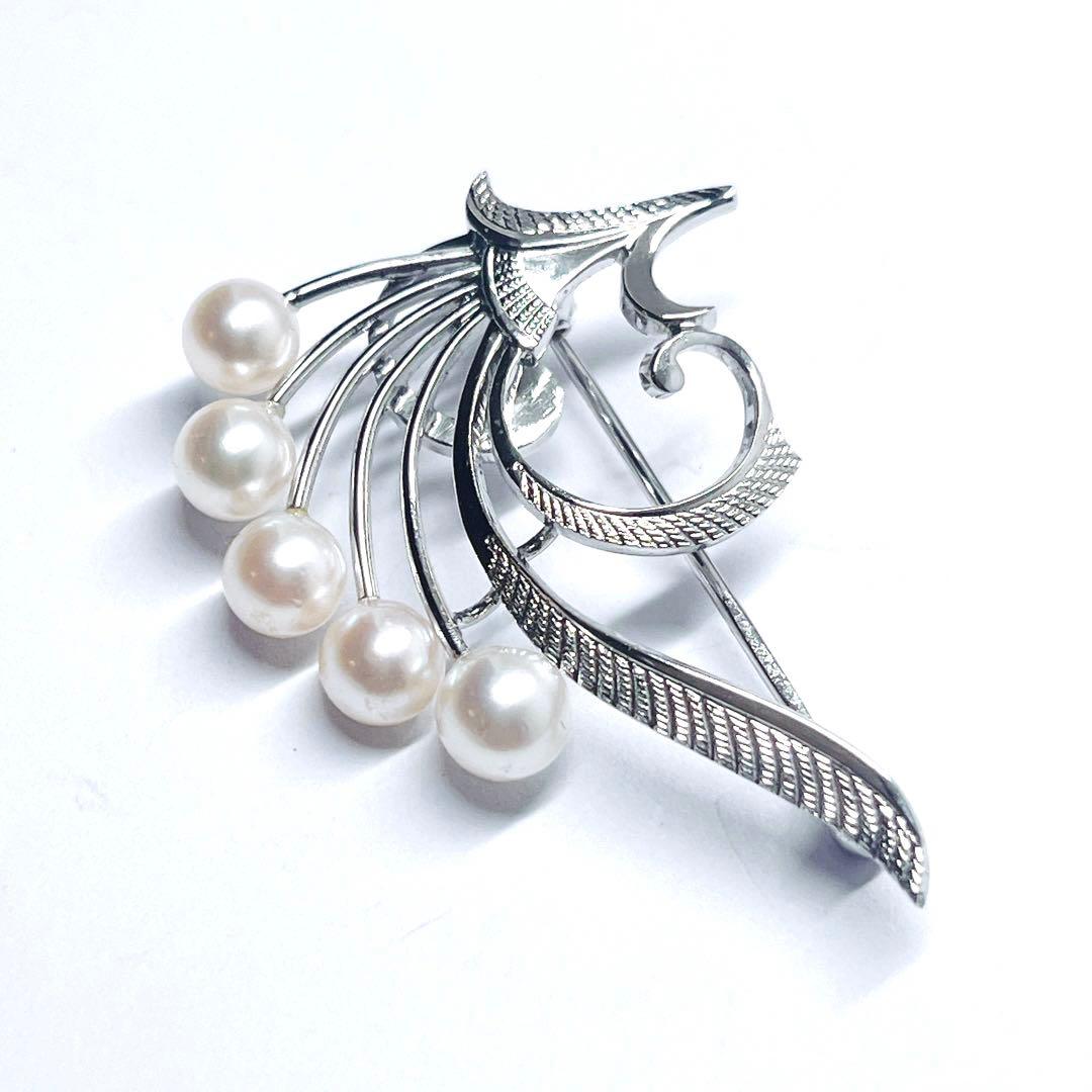 美品✨MIKIMOTO ミキモト パール　ブローチ