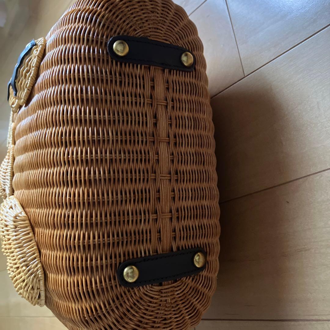 美品　セブンテン　SEVENTEN ラタンマリンバッグ　カゴバッグ　ブラウン