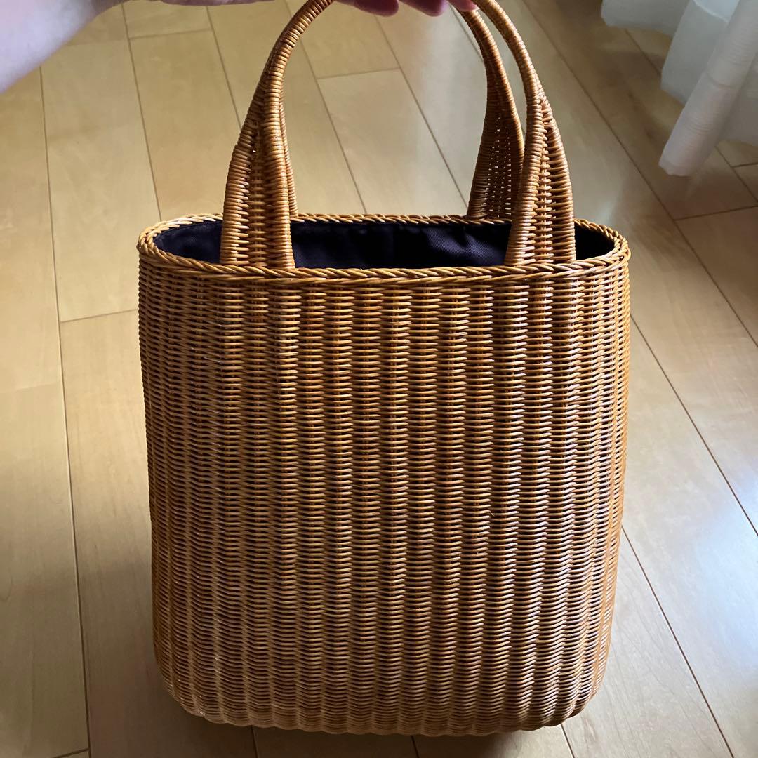 美品　セブンテン　SEVENTEN ラタンマリンバッグ　カゴバッグ　ブラウン