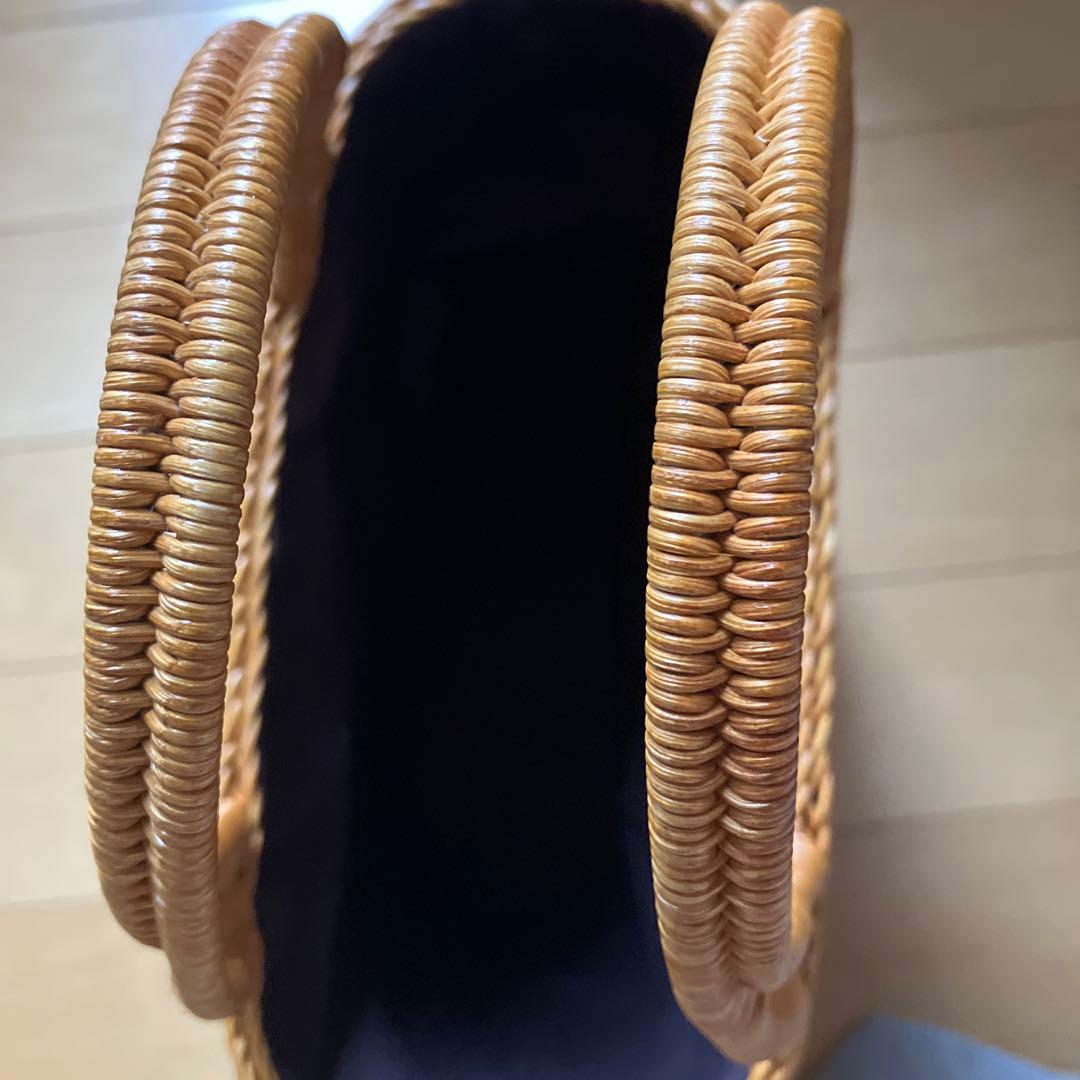 美品　セブンテン　SEVENTEN ラタンマリンバッグ　カゴバッグ　ブラウン