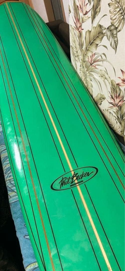 10.4ft ベッカータンカー ロングボード トリプルレッドウッドストリンガー