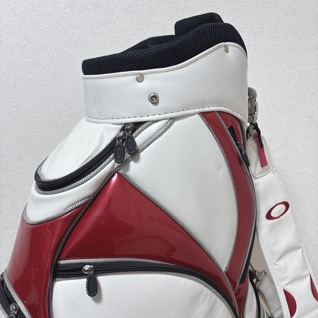 【美品】 オークリー キャディバッグ カート式 8分割 レザー・エナメル仕様