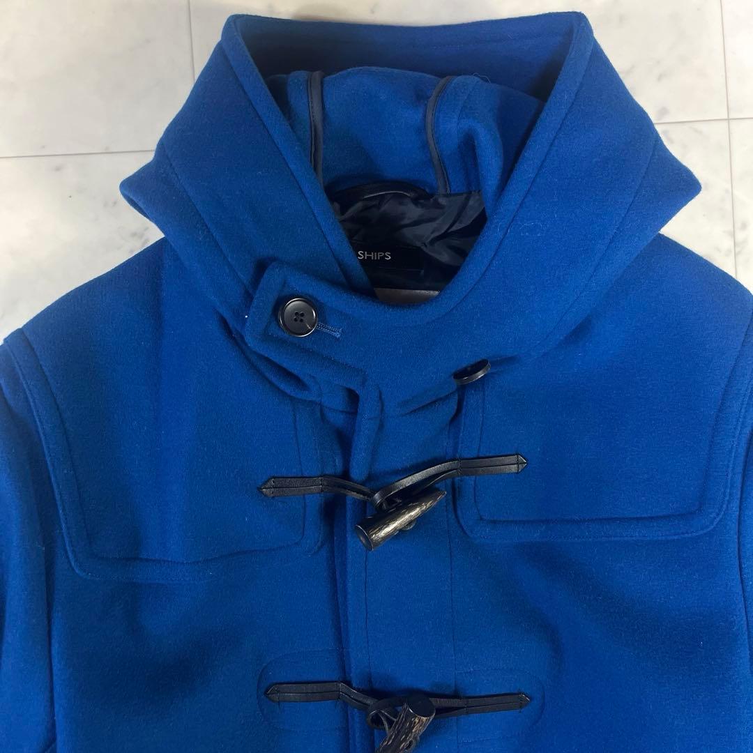 極美品♪SHIPS スーパー140'S ダッフルコート メリノウール メンズS