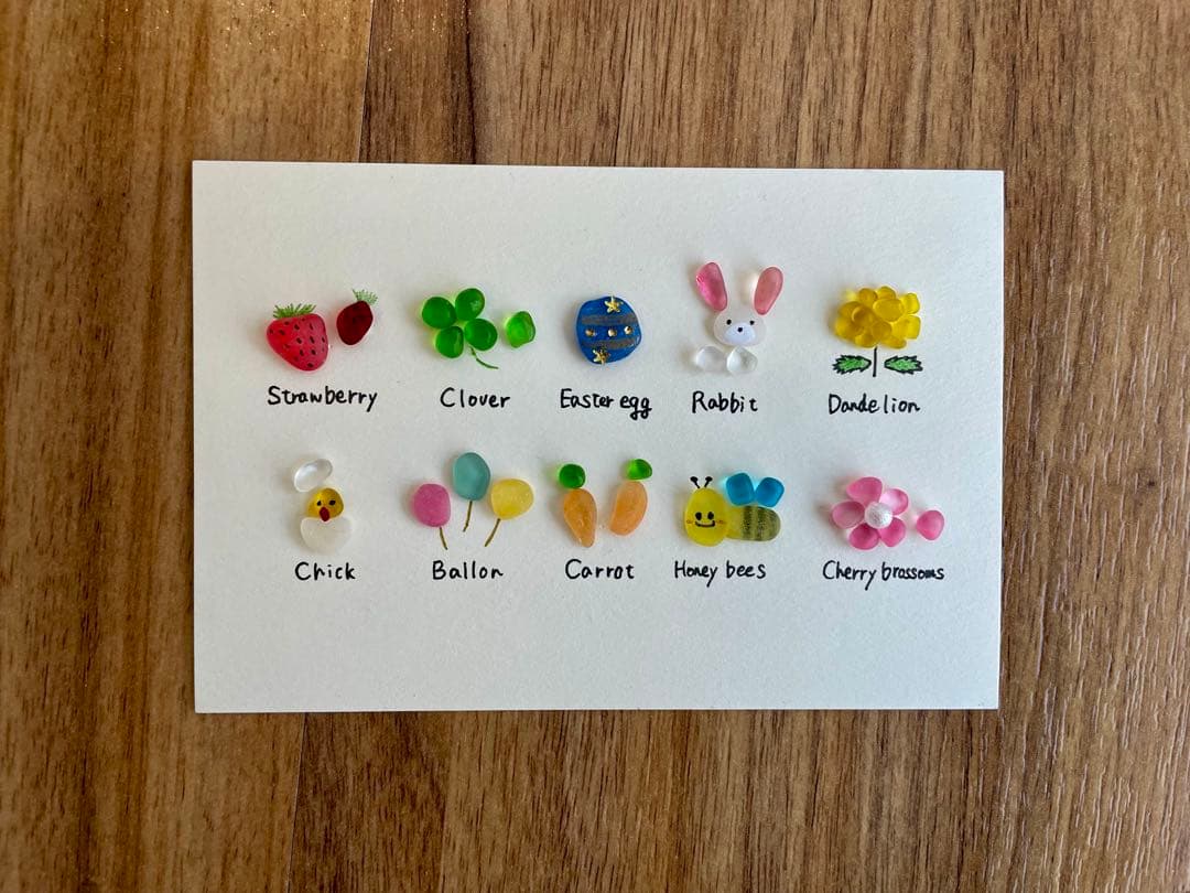 あや　オーダー　4.6.8月 シーグラスアート　マンスリー