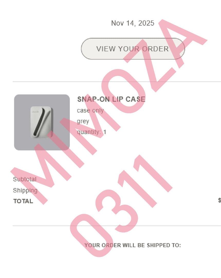 確実正規品 rhode MagSafe対応リップホルダー グレー