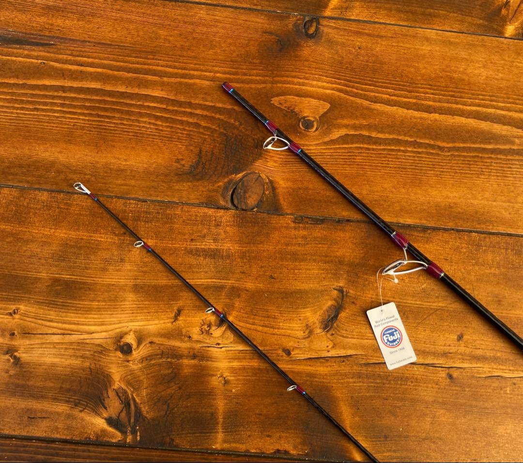 ジギングロッド　スピニングパックロッド　Fujiガイド タイラバ　3ピースロッド