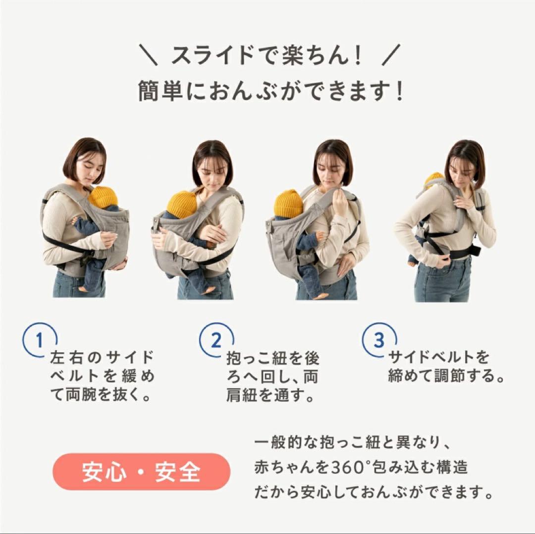 【CUSE BERRY】抱っこ紐 NICO オールメッシュブラック