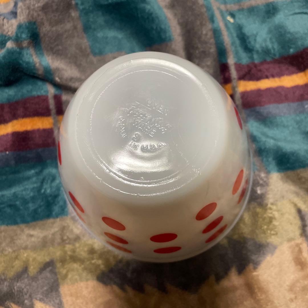 Fireking ポルカドット　ミキシングボウルSサイズ