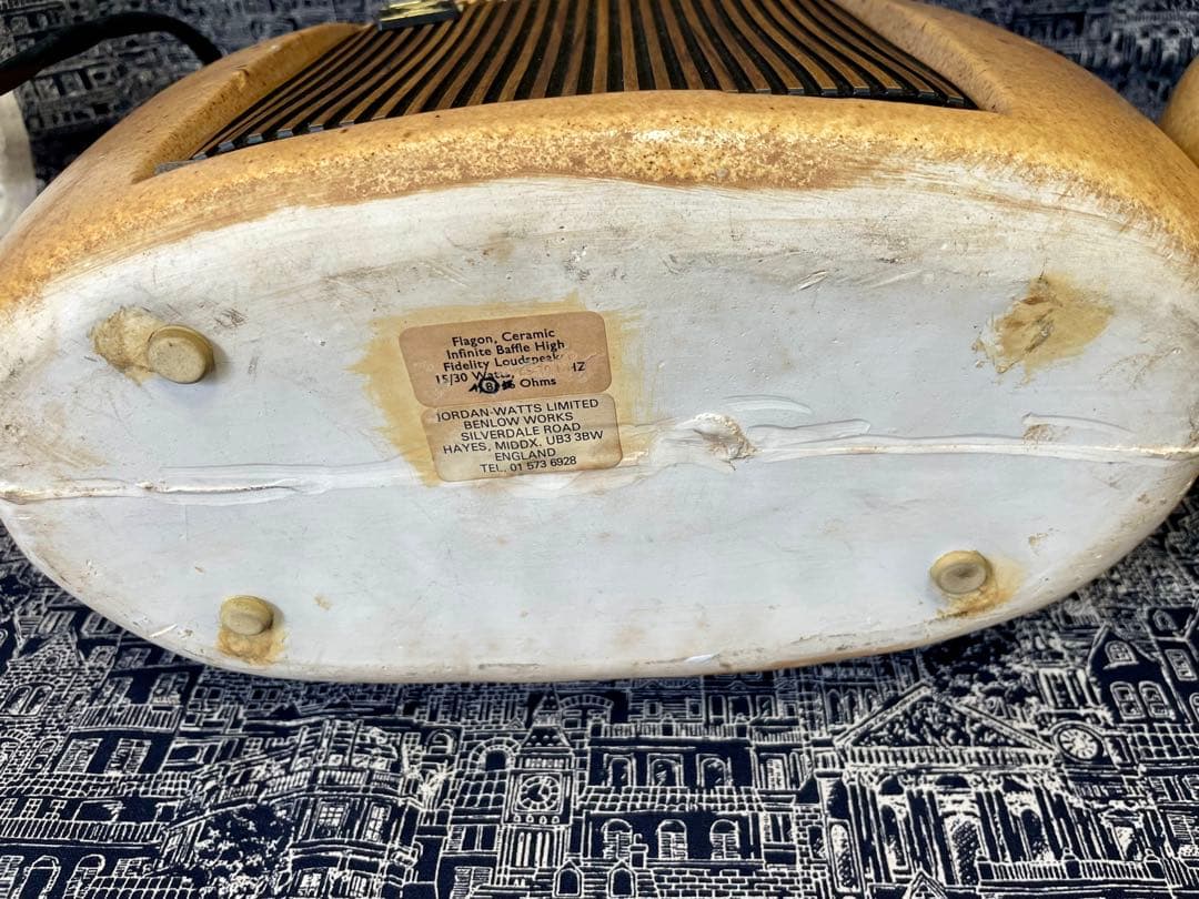 値下げしました‼️ジョーダン・ワッツ　陶器スピーカー フラゴン　ペア