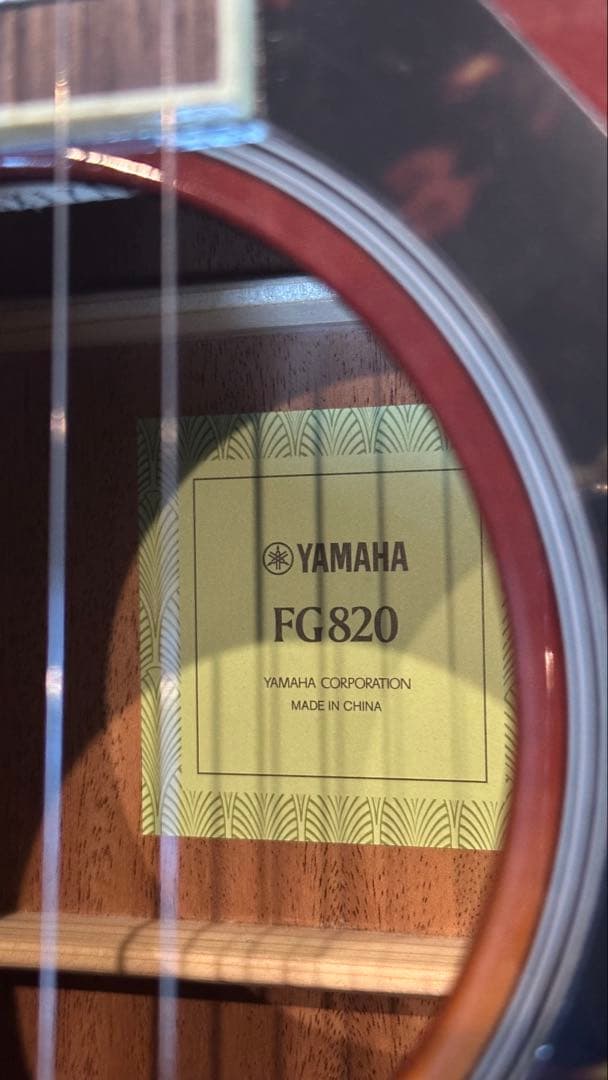 Yamaha FG820 アコースティックギター サンバースト