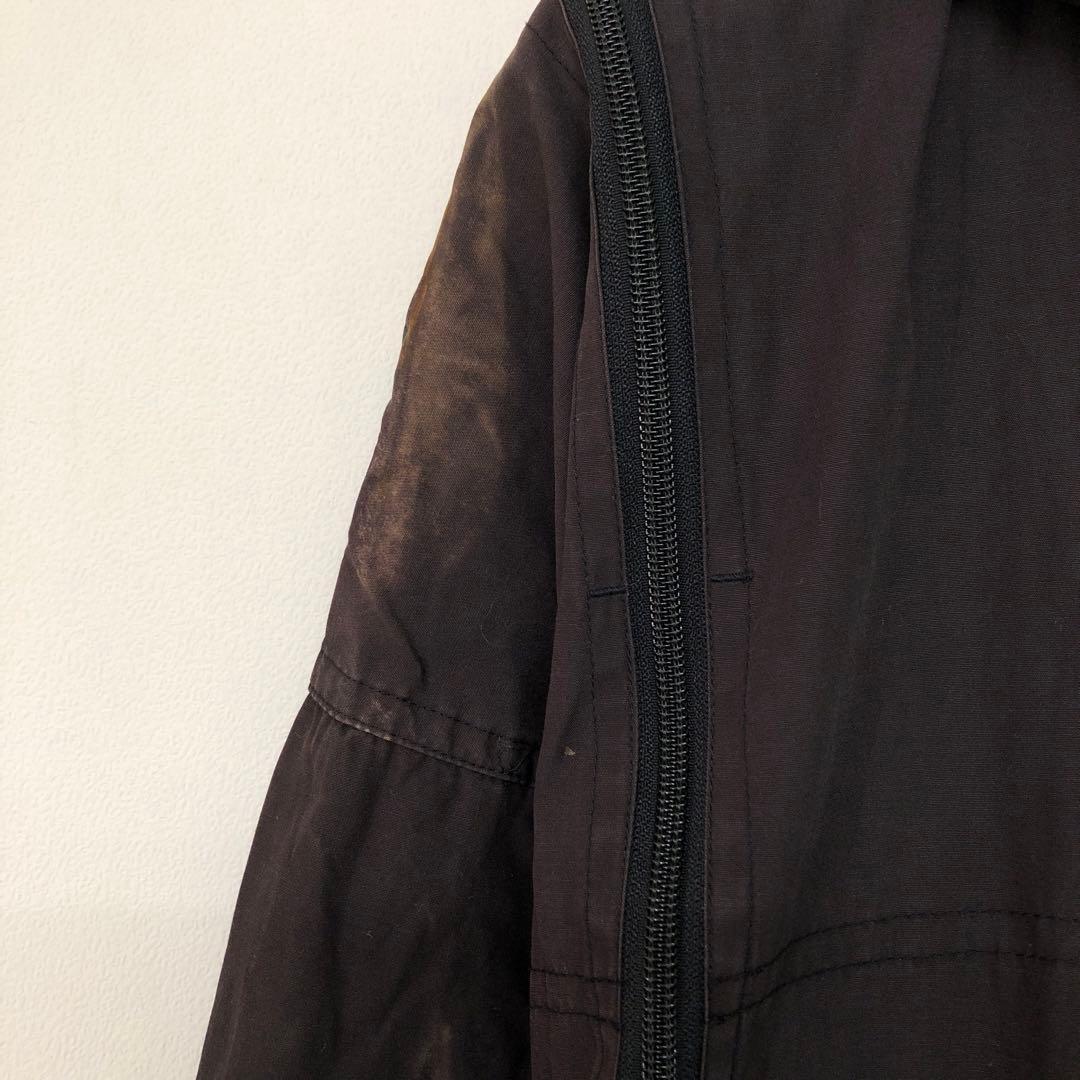 FINAL  古着 ファスナーディテール モッズコート フード付