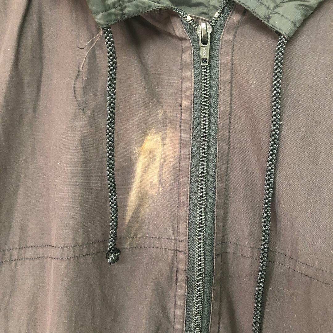 FINAL  古着 ファスナーディテール モッズコート フード付