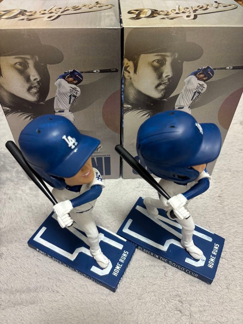 本日まで値下げ中！　大谷翔平選手 ドジャース 50/50 ボブルヘッド
