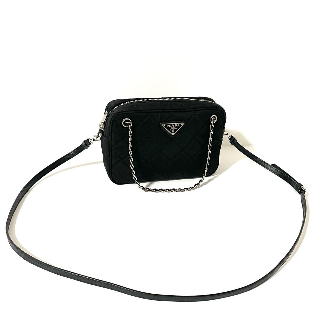 【極上美品/RFID】プラダ 2way ショルダーバッグ キルティング