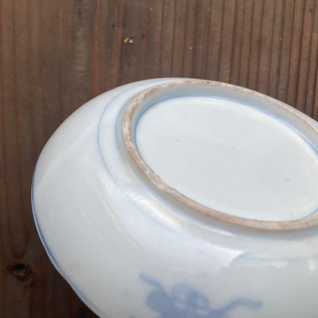 金彩赤絵鶴唐花皿　伊万里焼や青郊窯、大聖寺伊万里、古伊万里や九谷焼、龍峰窯好きに