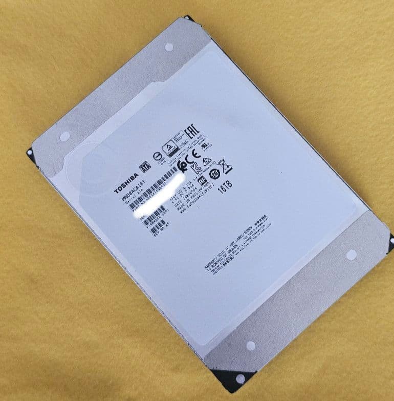 東芝　16TB HDD MN08ACA16T 稼働5300時間