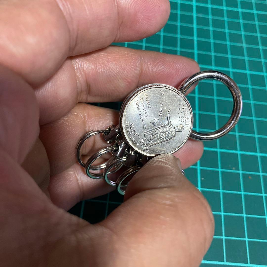 キーホルダー　Oリング　リバティ　ハワイ