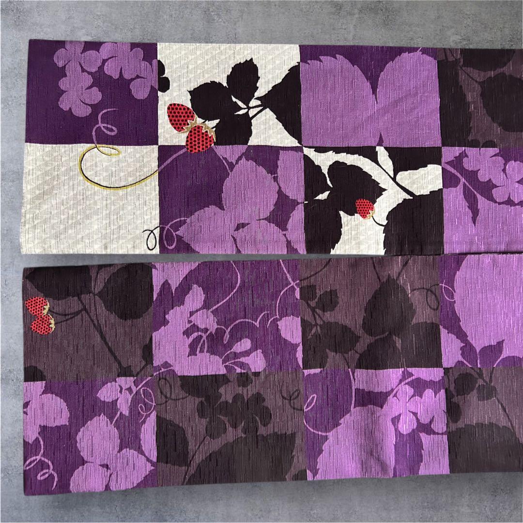 半幅帯 いちご 苺 USED美品