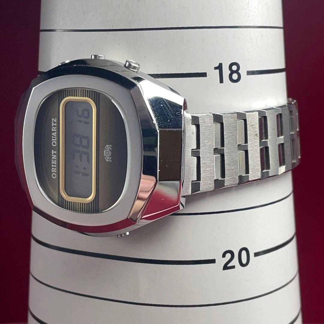 ★超希少 保管品 70s ORIENT QUARTZ 純正ブレス 日本製 腕時計