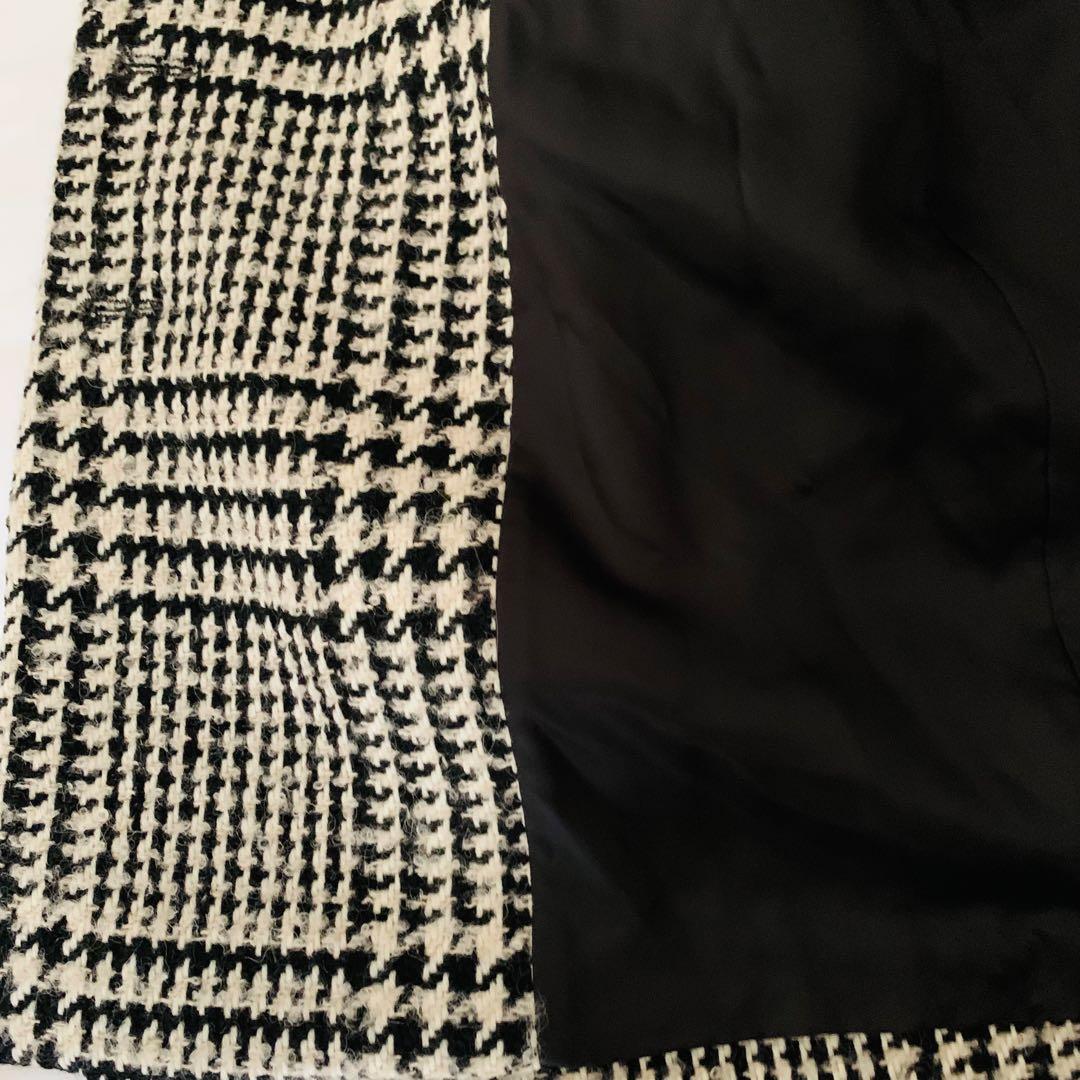 美品✨ユナイテッドアローズ ウール アルパカ チェック柄 コート 日本製 L