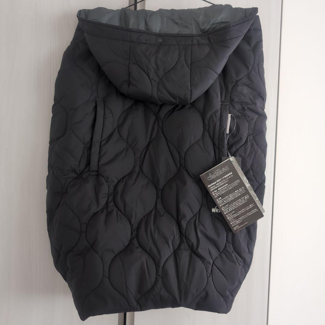 【新品未使用】WILD THINGS ブラック キルティング防寒ケープ