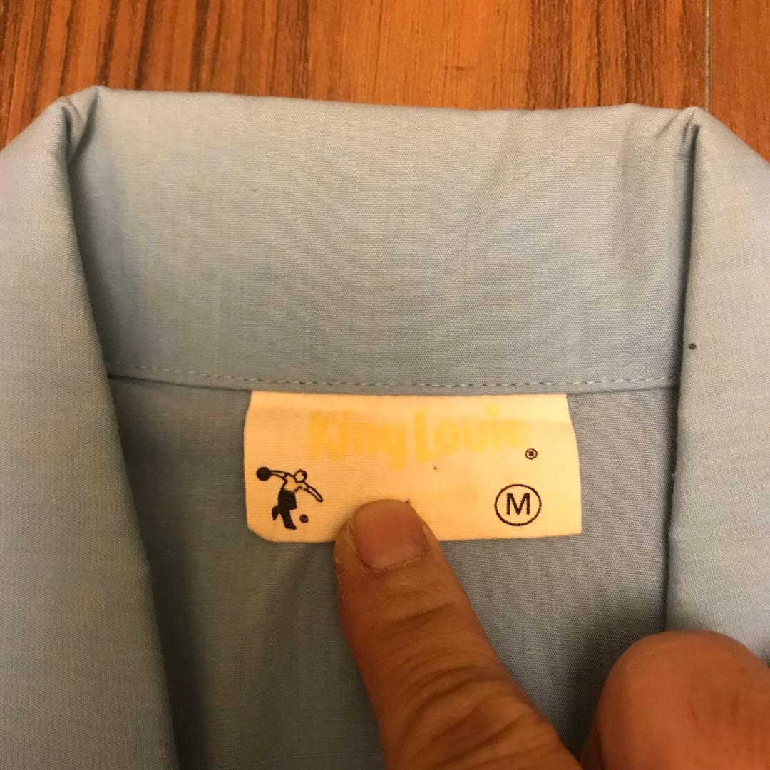 キングルイ　ビンテージ ボーリングシャツ　　刺繍　ハーフジップ　70s