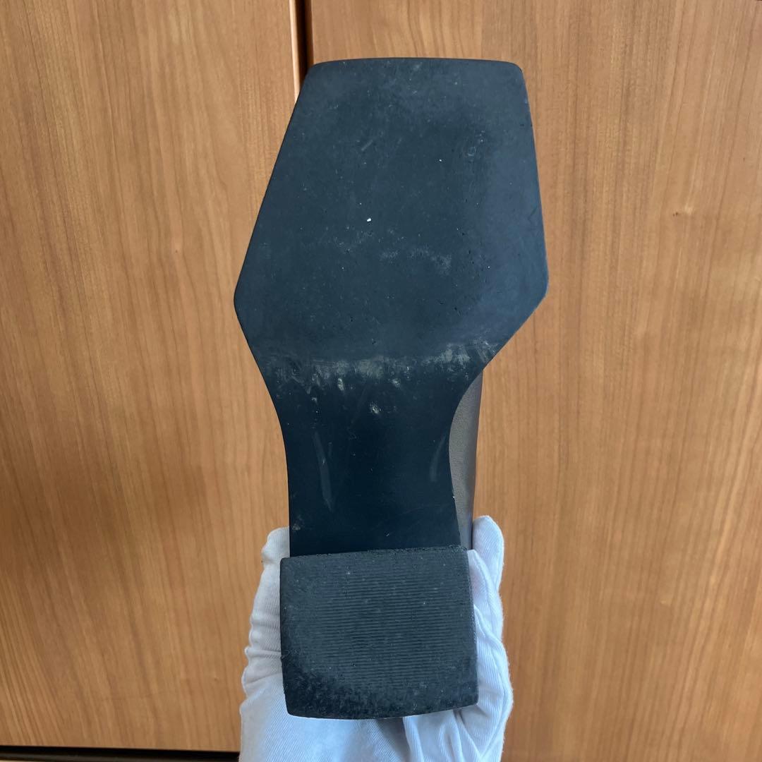 UN3Dアンスリード　ワイドスクエアショートブーツ　22.5~23.5　ブラック