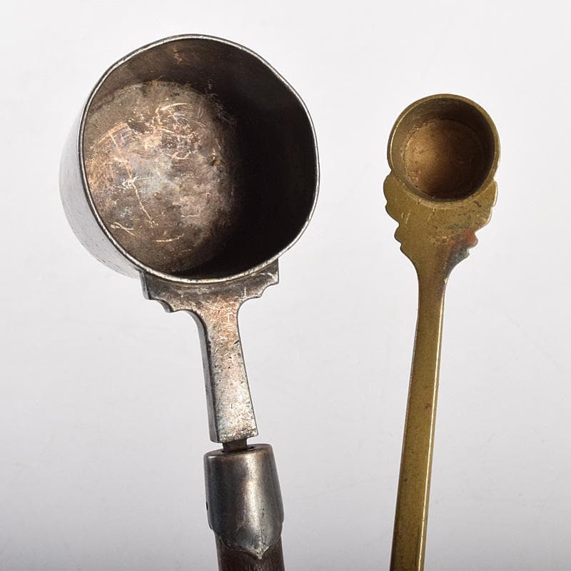 こうちゃん　朝鮮美術　李朝　古銅　薬匙　銅匙　柄杓　5点　V　R7507