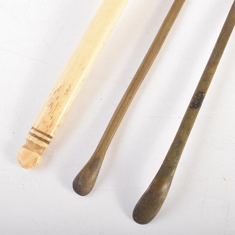 こうちゃん　朝鮮美術　李朝　古銅　薬匙　銅匙　柄杓　5点　V　R7507