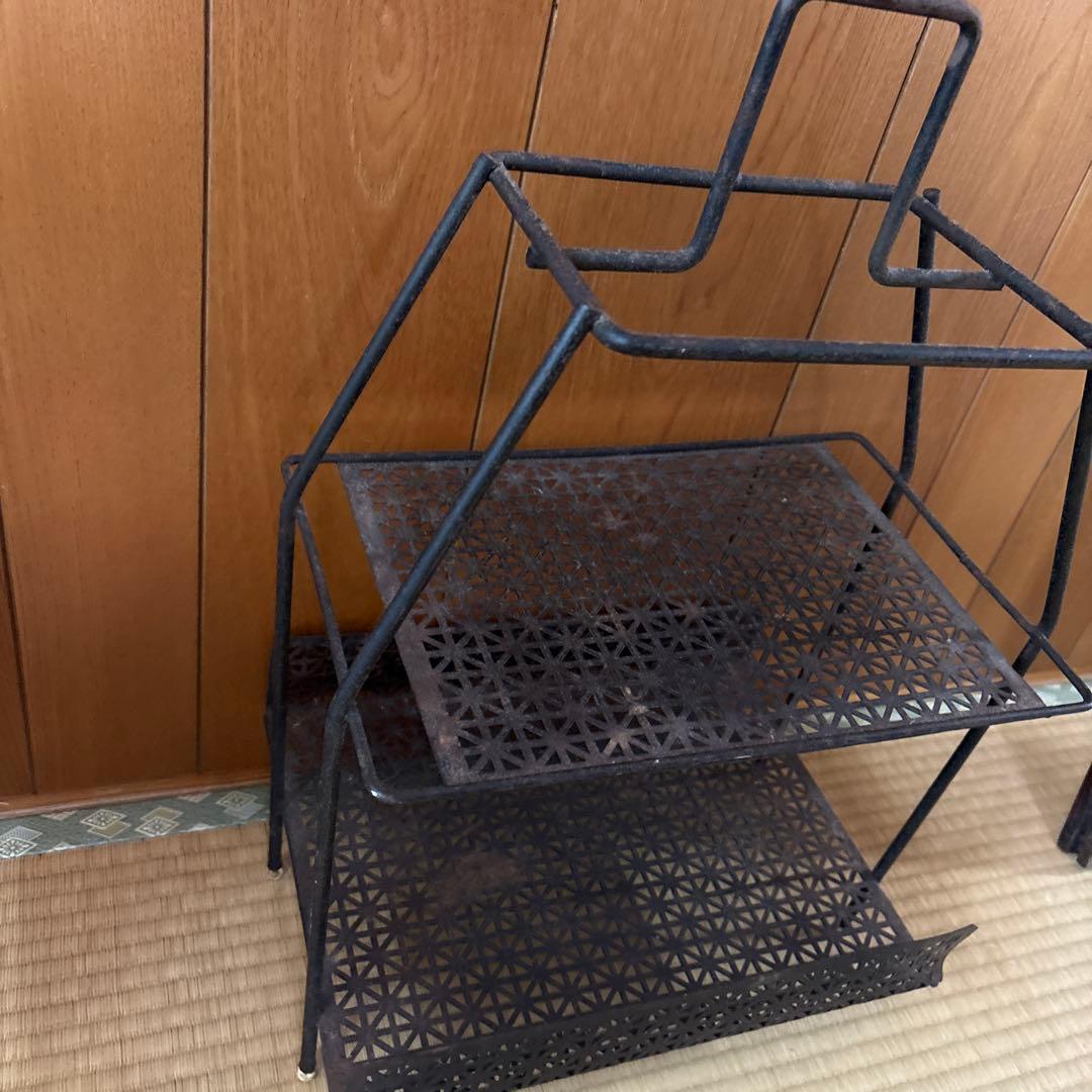 メタル製二段収納ラック