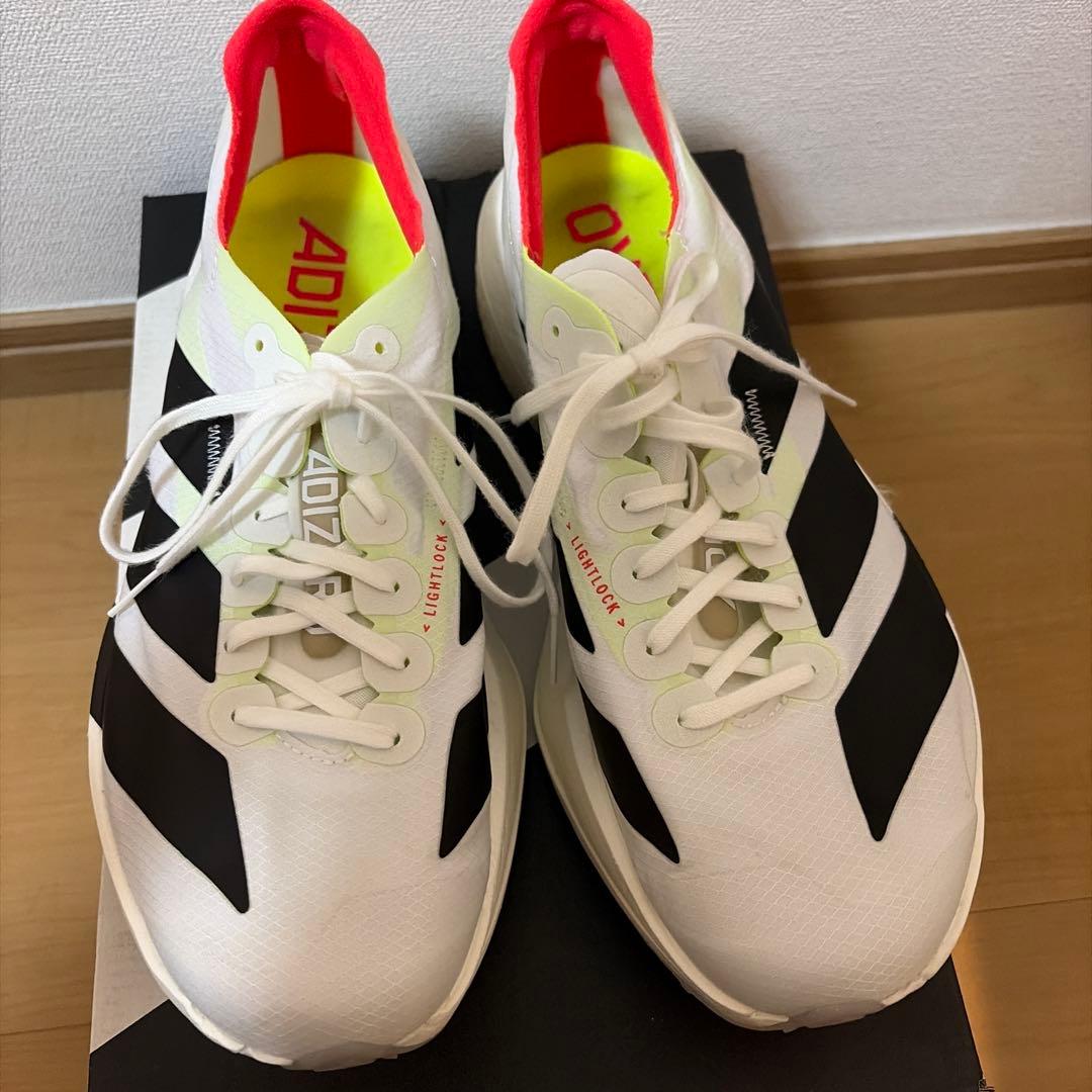 【美品✨】ADIZERO ADIOS PRO 4 ホワイト 27.5cm