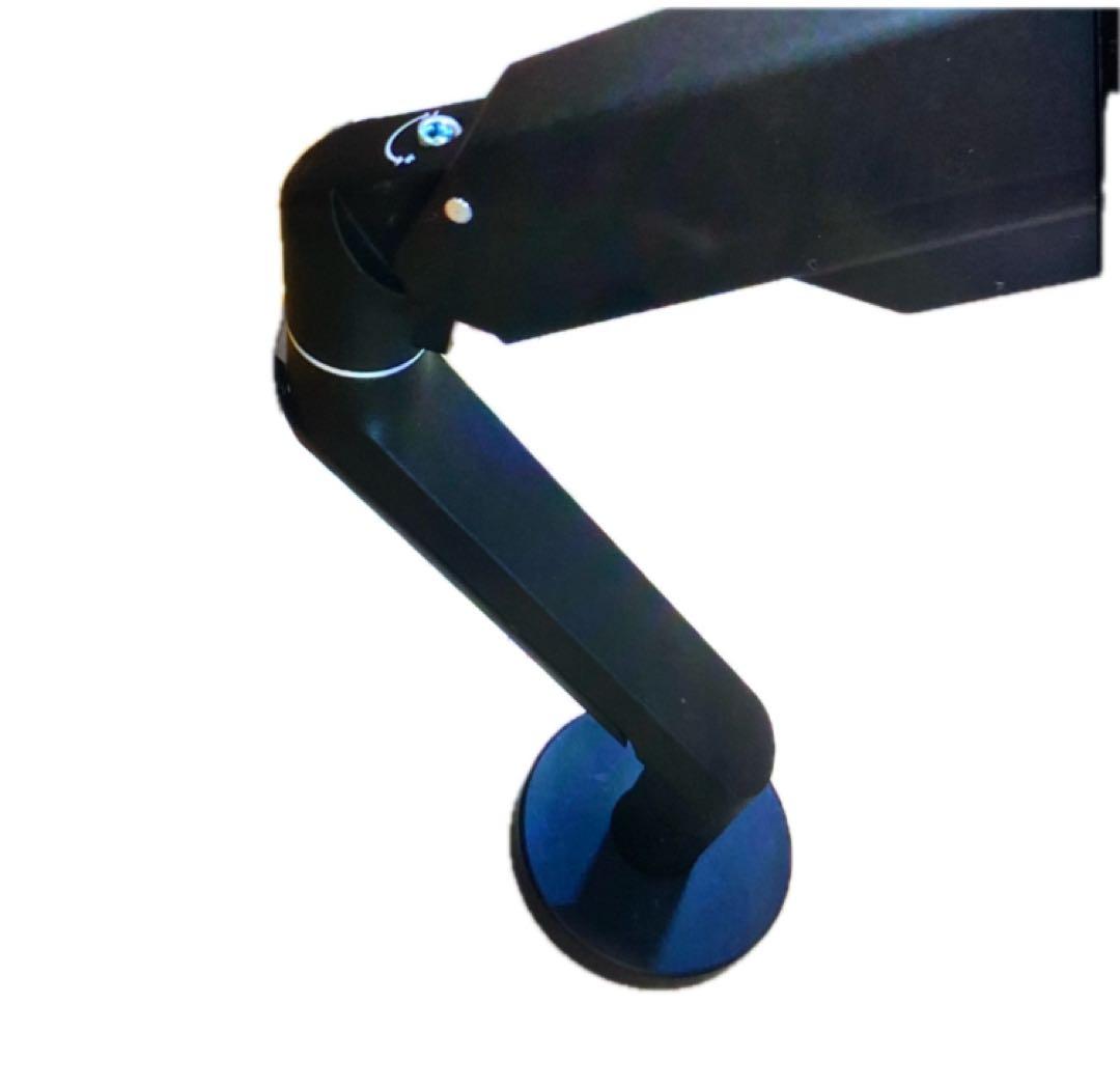 デュアルモニターアーム ブラック2画面