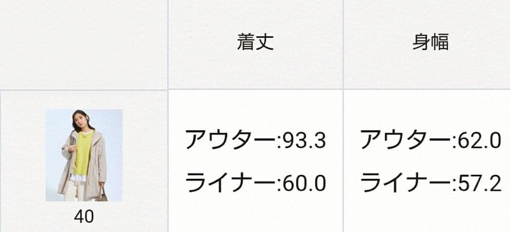 23区レディース ライナー付き撥水加工コート 40