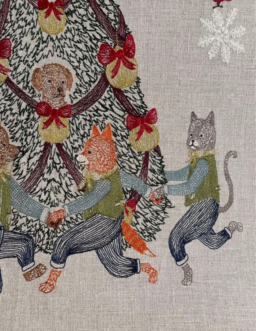 新品　コーラル＆タスク　刺繍クリスマスアート