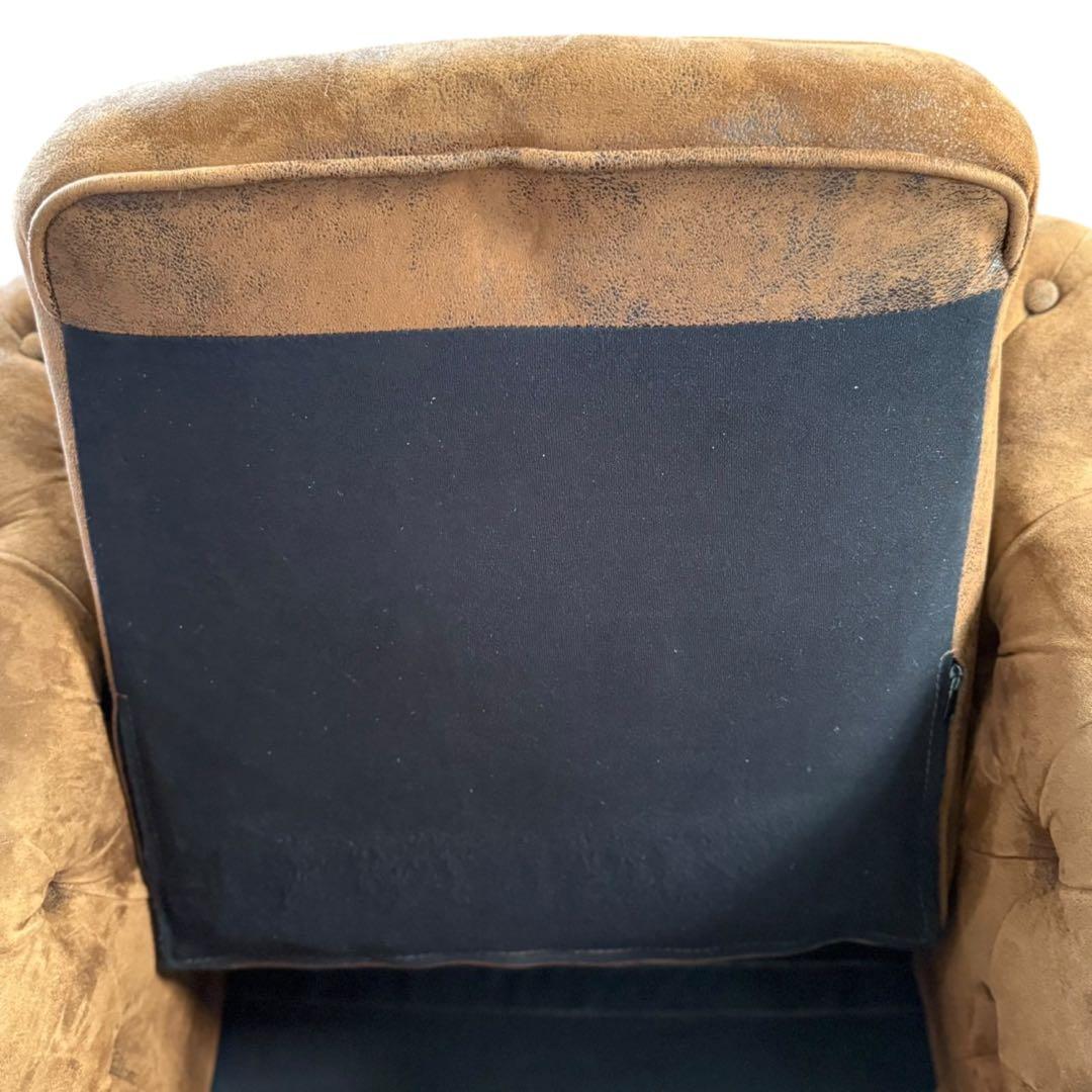 HR639 VINCENT コンパクトチェスターフィールド シングルソファ