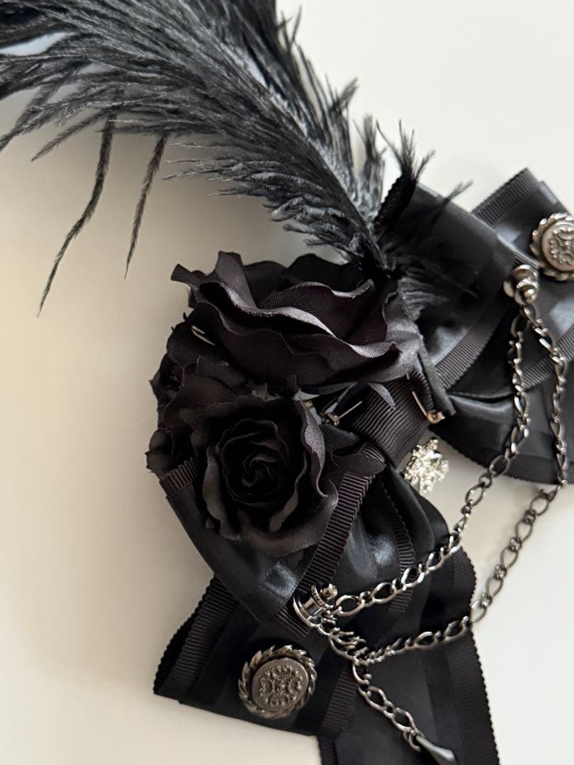 アリパイ La petit chaperon noir リボンクリップ 黒×黒