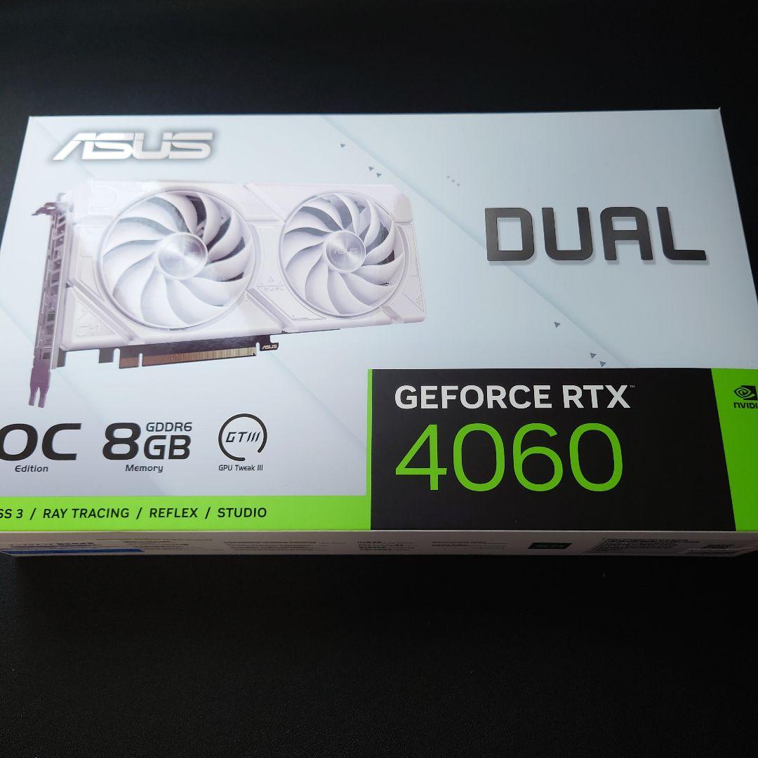 グラフィックボード・グラボ・ビデオカード Dual GeForce RTX 4060 EVO White OC 8GB