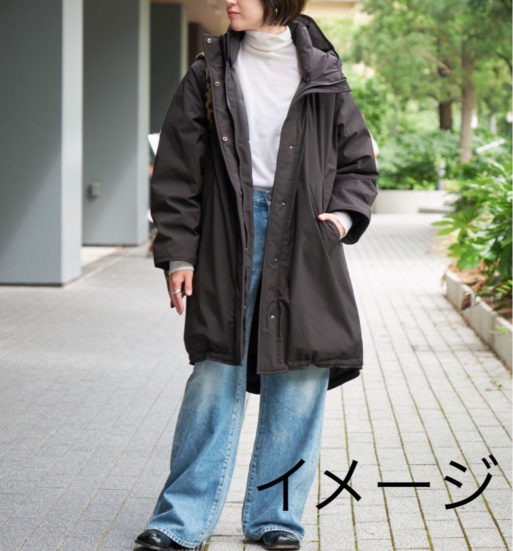 【美品】スピック＆スパン 撥水フーデッドダウンコート サイズ３６／黒