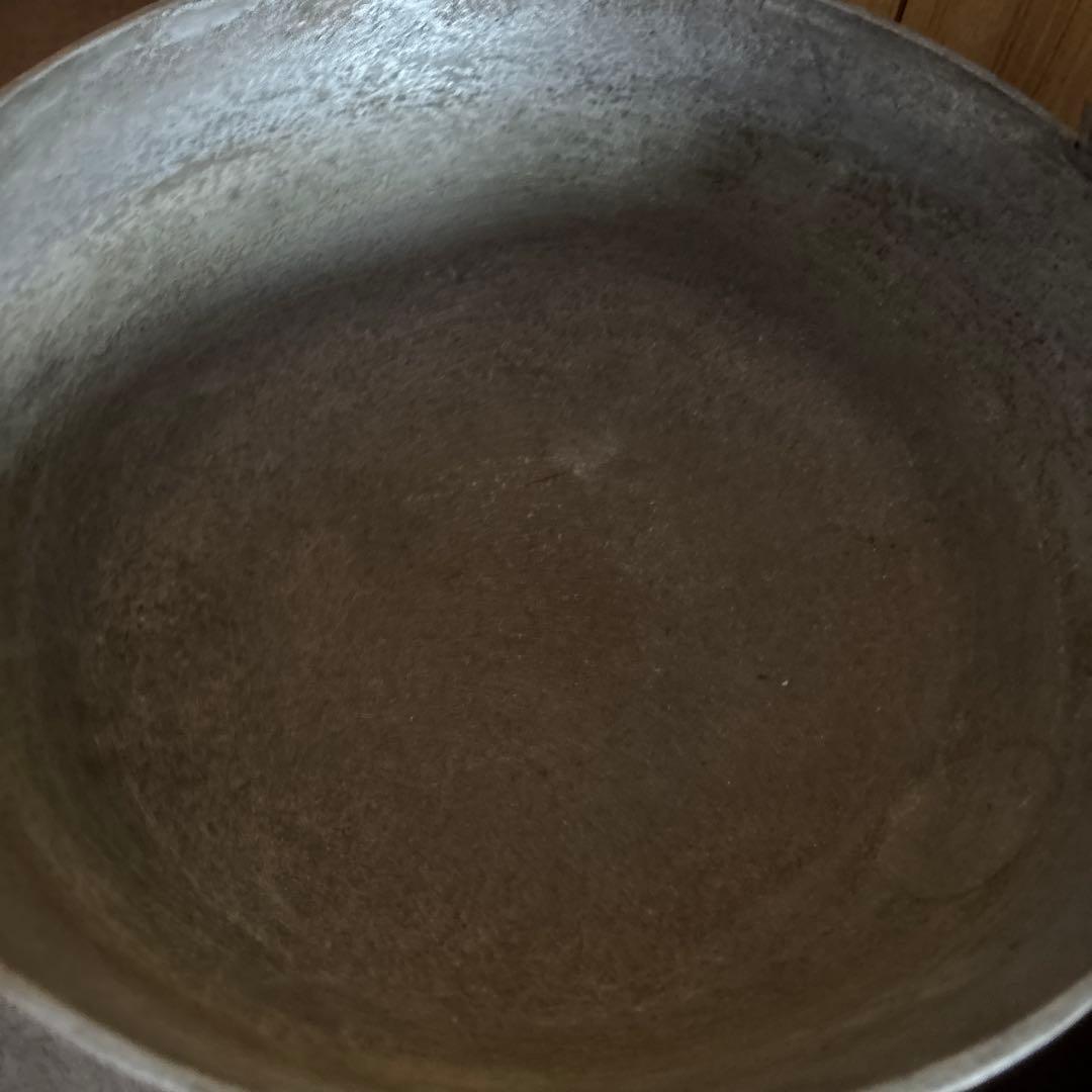 昭和レトロ 羽釜 アルミ製 大釜 アンティーク 古道具 植木鉢 ビオトープ