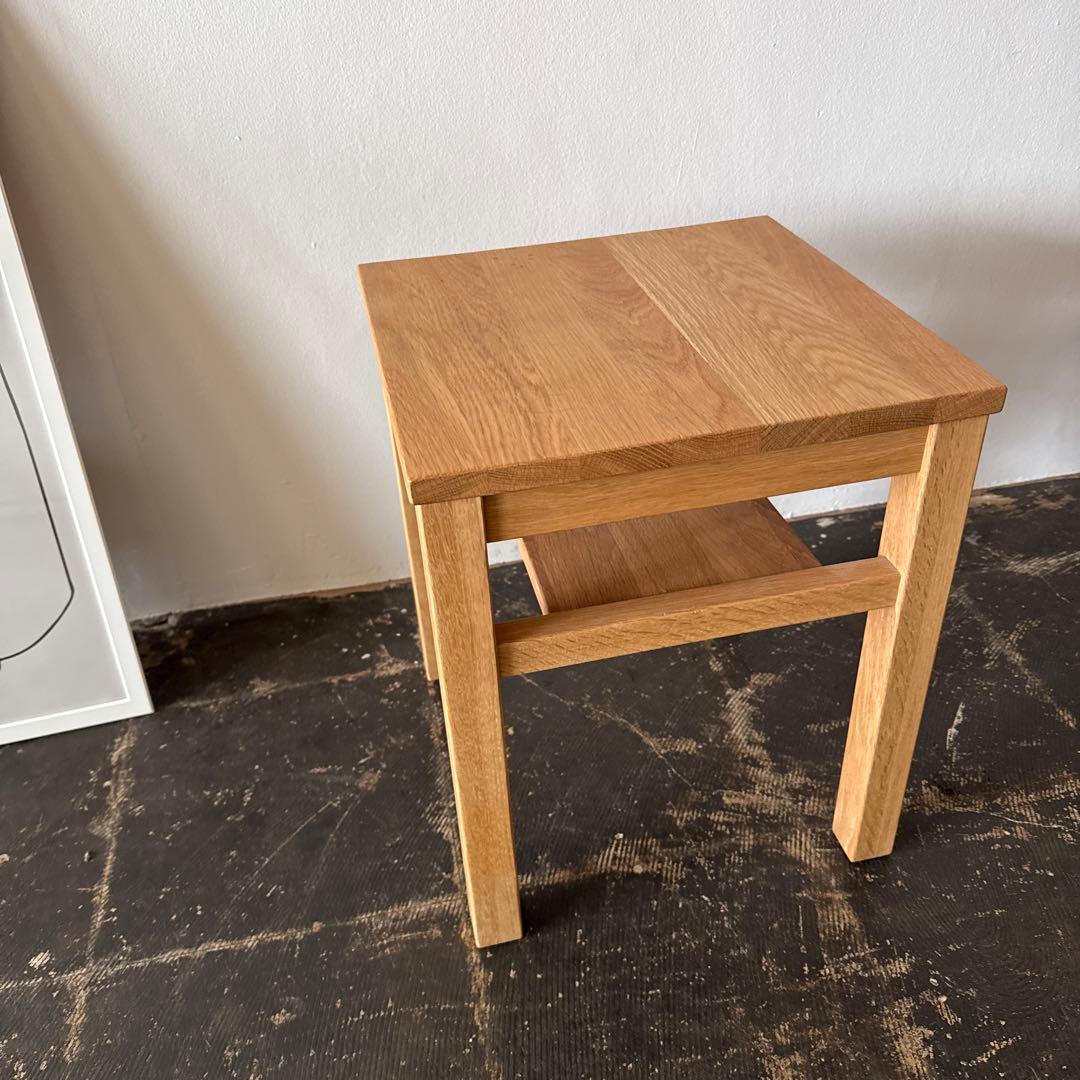 無印　サイドテーブル　ベンチ　ナチュラルウッド サイドテーブル
