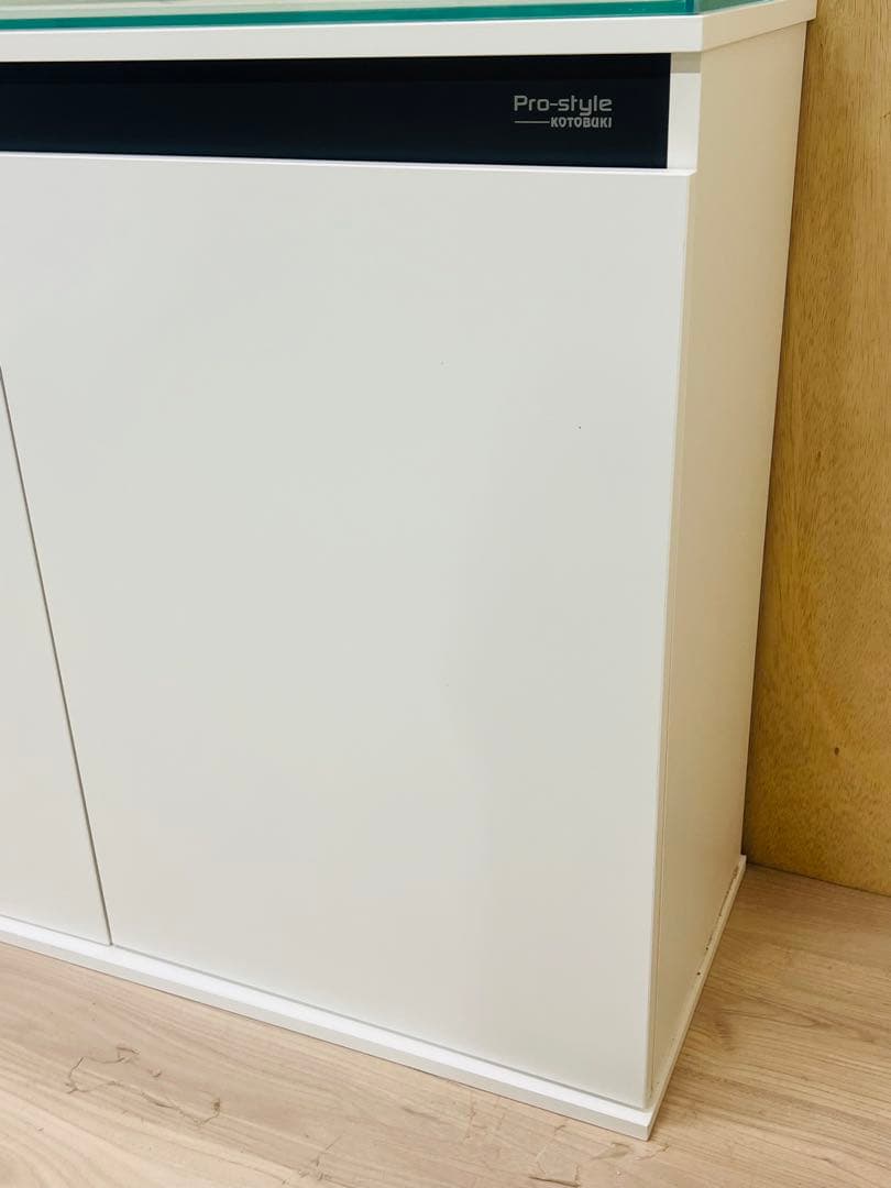 900×300×300㎜オールガラスオーバーフロー水槽セット　ブラック/ホワイト