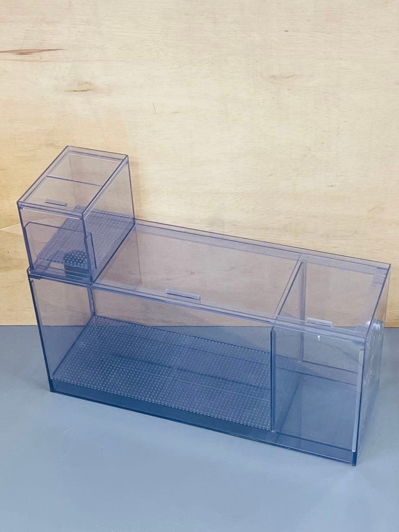 900×300×300㎜オールガラスオーバーフロー水槽セット　ブラック/ホワイト