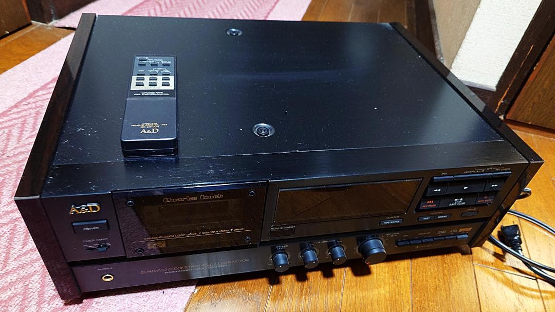 【外観完璧】A&D カセットデッキ　GX-Z9100 ジャンク扱い リモコンつき
