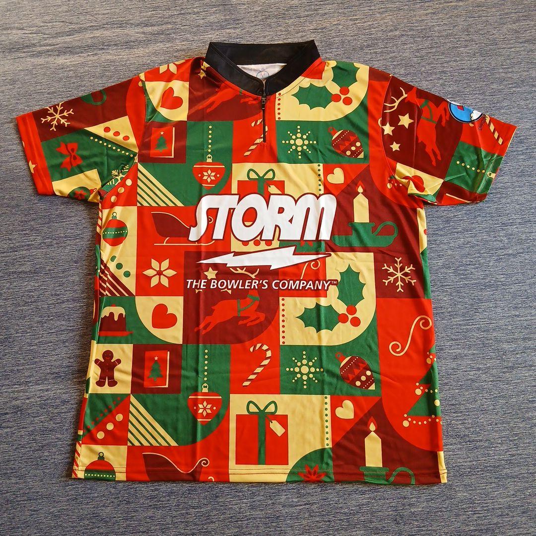 ✨新品✨ボウリングウェア　日本サイズ2XL　STORM　レッド　大きめ