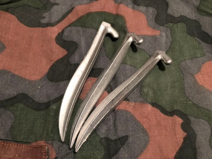 【軍幕屋】超希少★ノルウェー軍幕カモ★４枚組★ポールペグフルセット