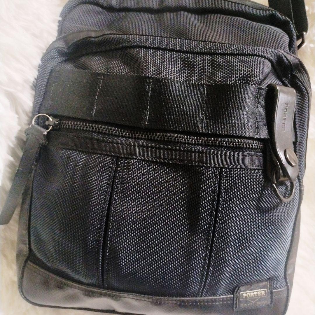 PORTER HEAT ヒート ショルダーバッグ ブラック ポシェット