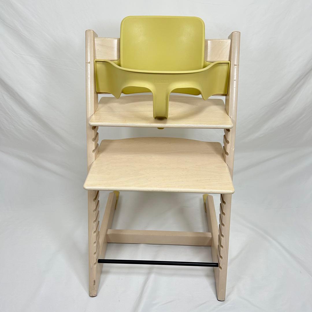 ストッケ トリップトラップ ホワイトウォッシュ ベビーセット付き No.4〜